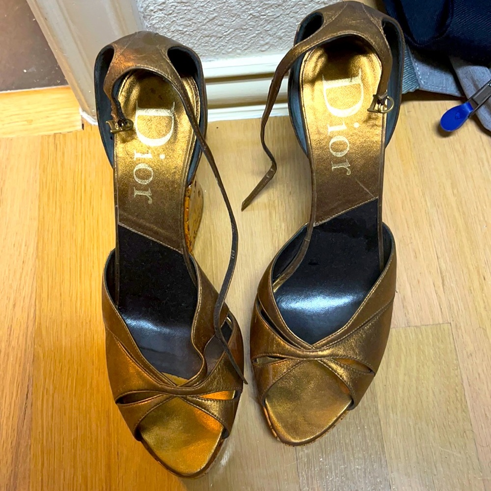 Dior wedge heels
